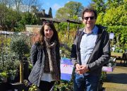 Louise Kemp from Coolings Wych Cross Garden Centre with Gary Carvosso, Chairman at Coolings